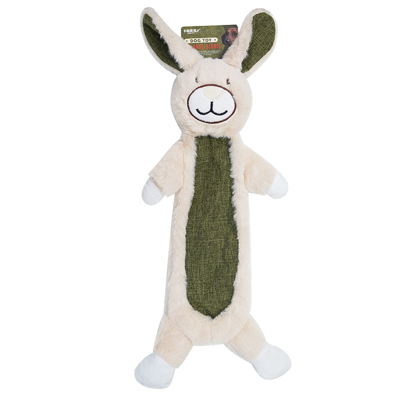 Durable Crinkle Dog Toy - No Stuffing Squeaky Plush for Aggressive Chewers