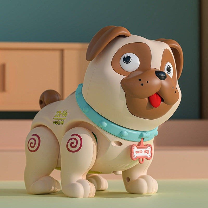 Interactive Electric Pet Dog Toy with Music & Lights for Kids