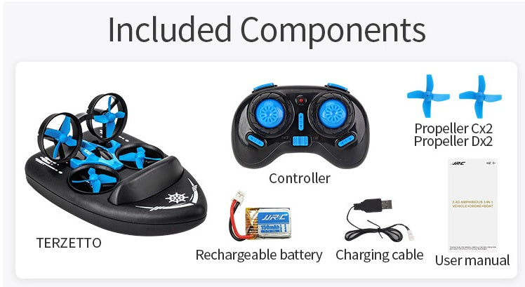 3-in-1 Mini RC Drone - Compact Quadcopter for Kids & Beginners