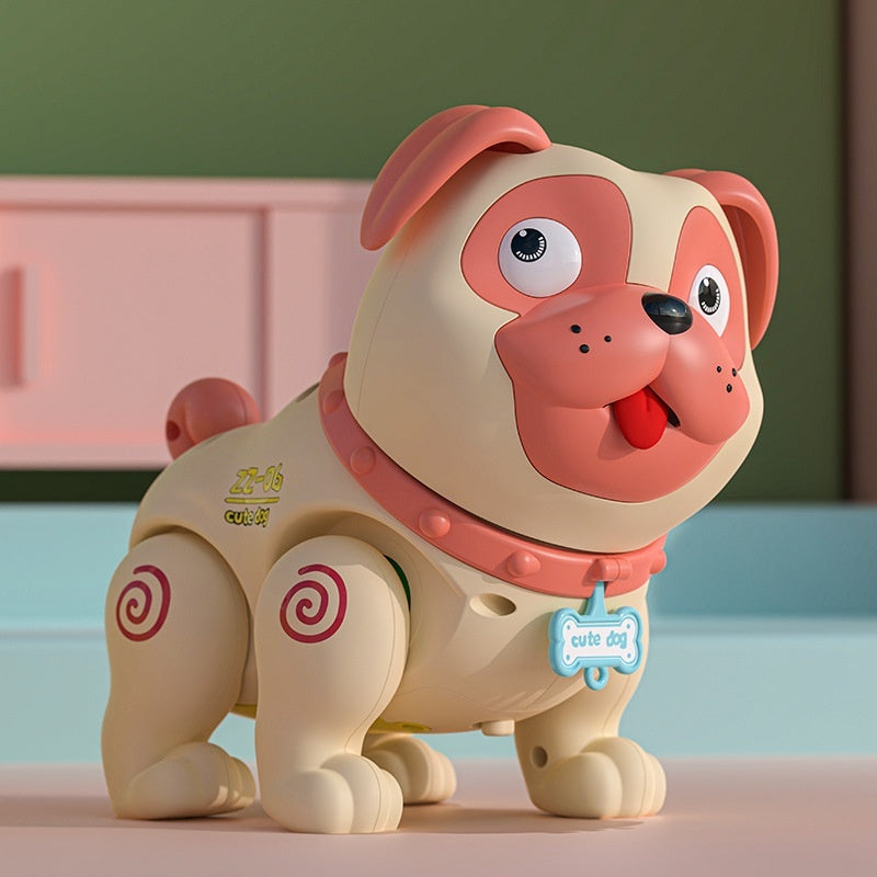 Interactive Electric Pet Dog Toy with Music & Lights for Kids
