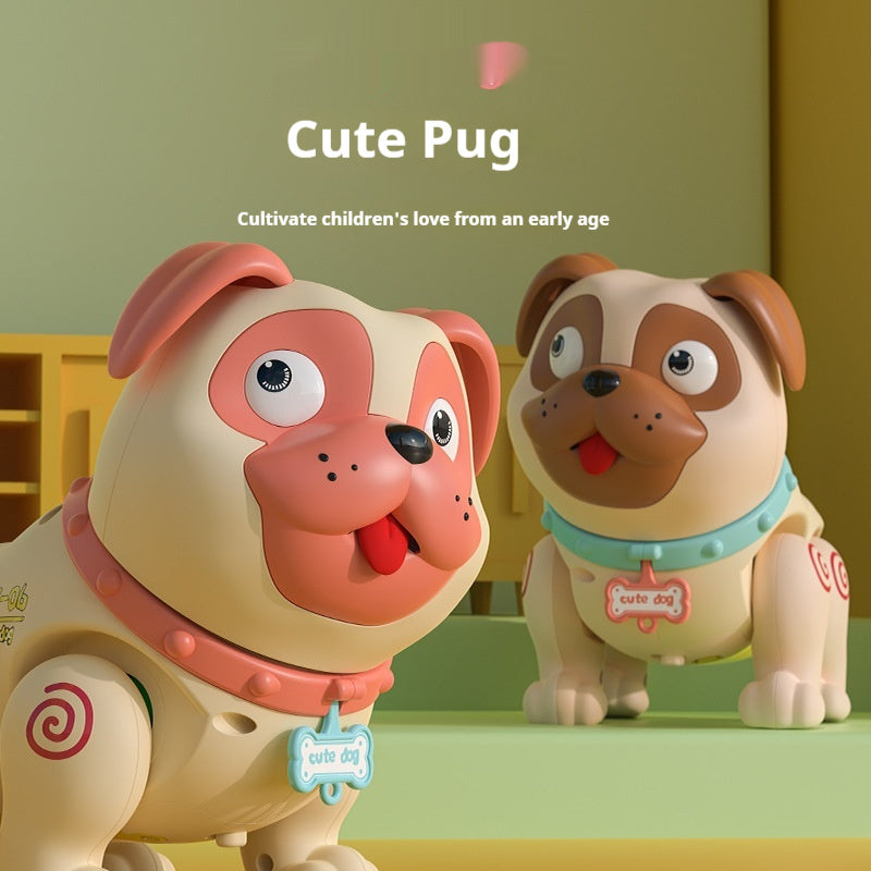 Interactive Electric Pet Dog Toy with Music & Lights for Kids