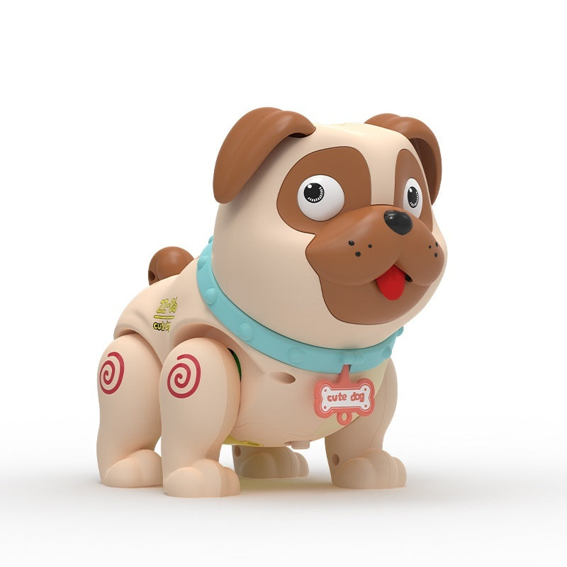 Interactive Electric Pet Dog Toy with Music & Lights for Kids