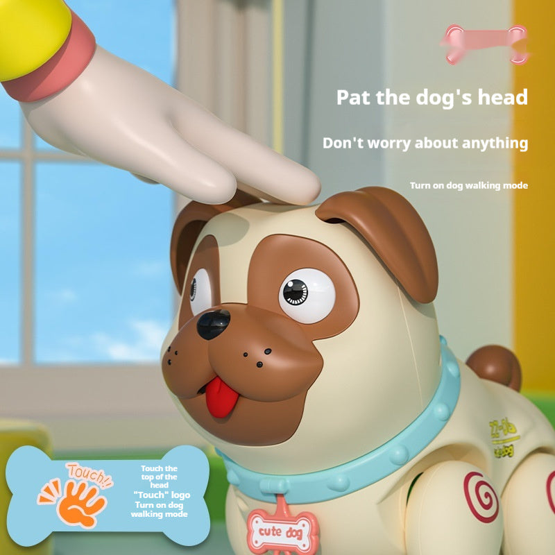 Interactive Electric Pet Dog Toy with Music & Lights for Kids