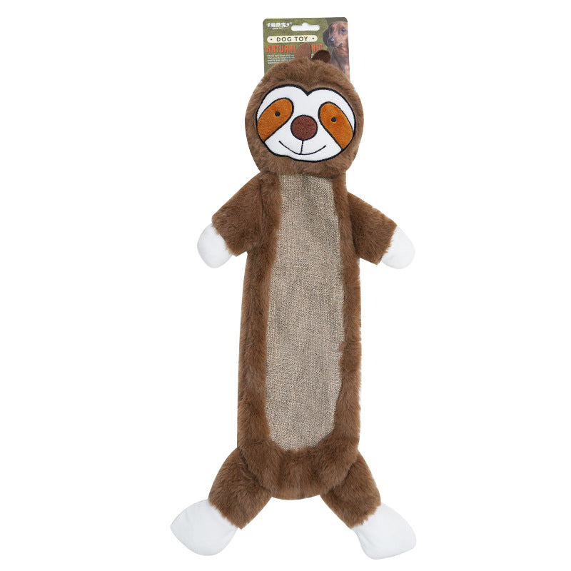 Durable Crinkle Dog Toy - No Stuffing Squeaky Plush for Aggressive Chewers