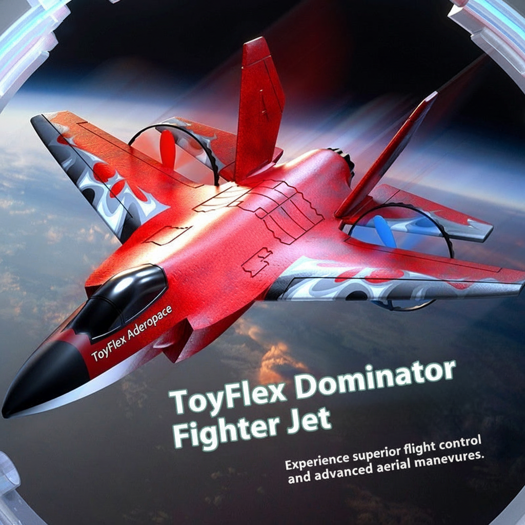 Remote Control Electric Fighter Jet - Drop-Resistant RC Glider Plane for Boys